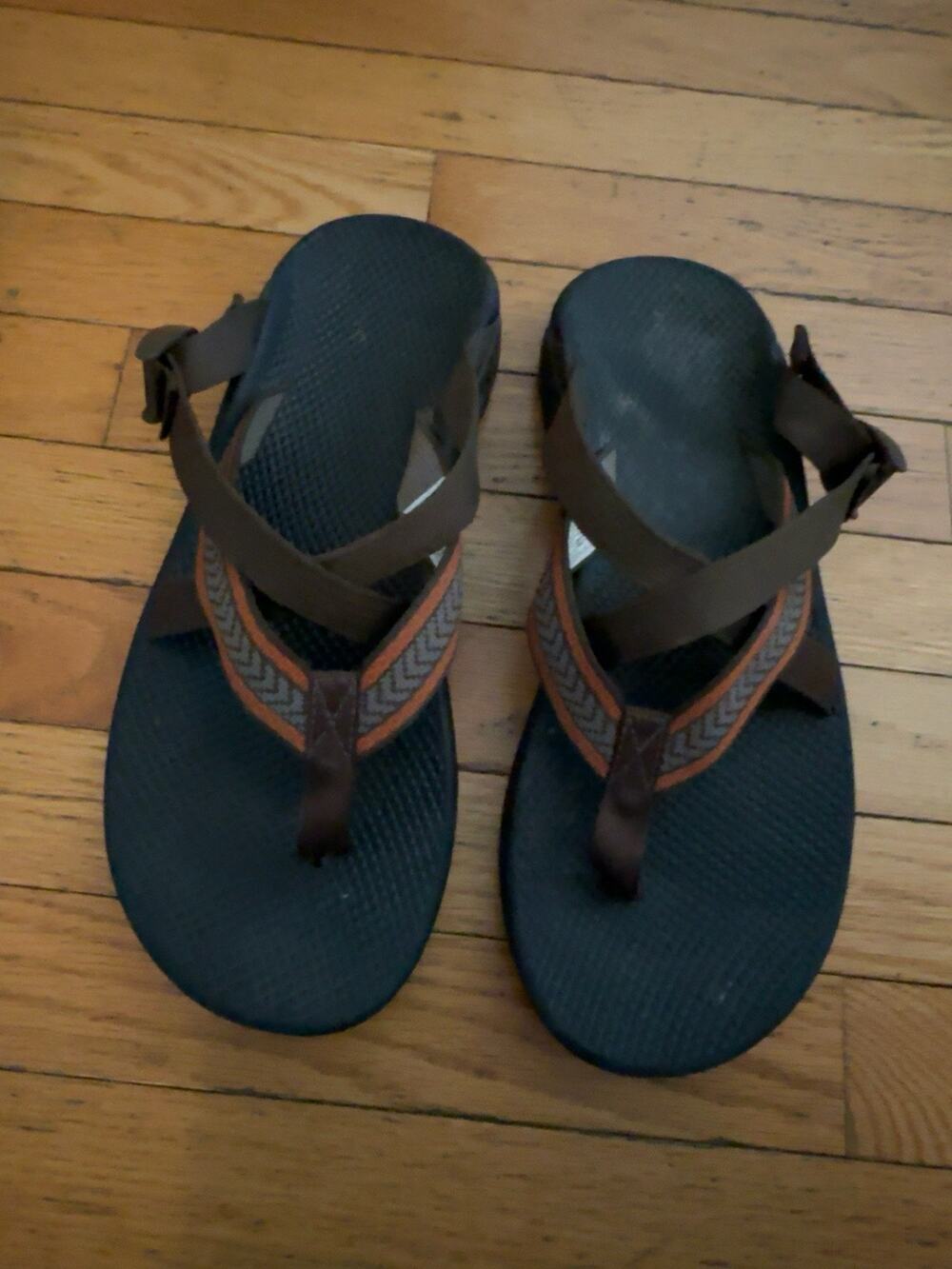 Chaco Hipthong EcoTread Sandals Men’s 13 Brown Adjustable Hiking Sport Flip Flop